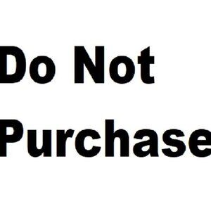 Do Not Purchase